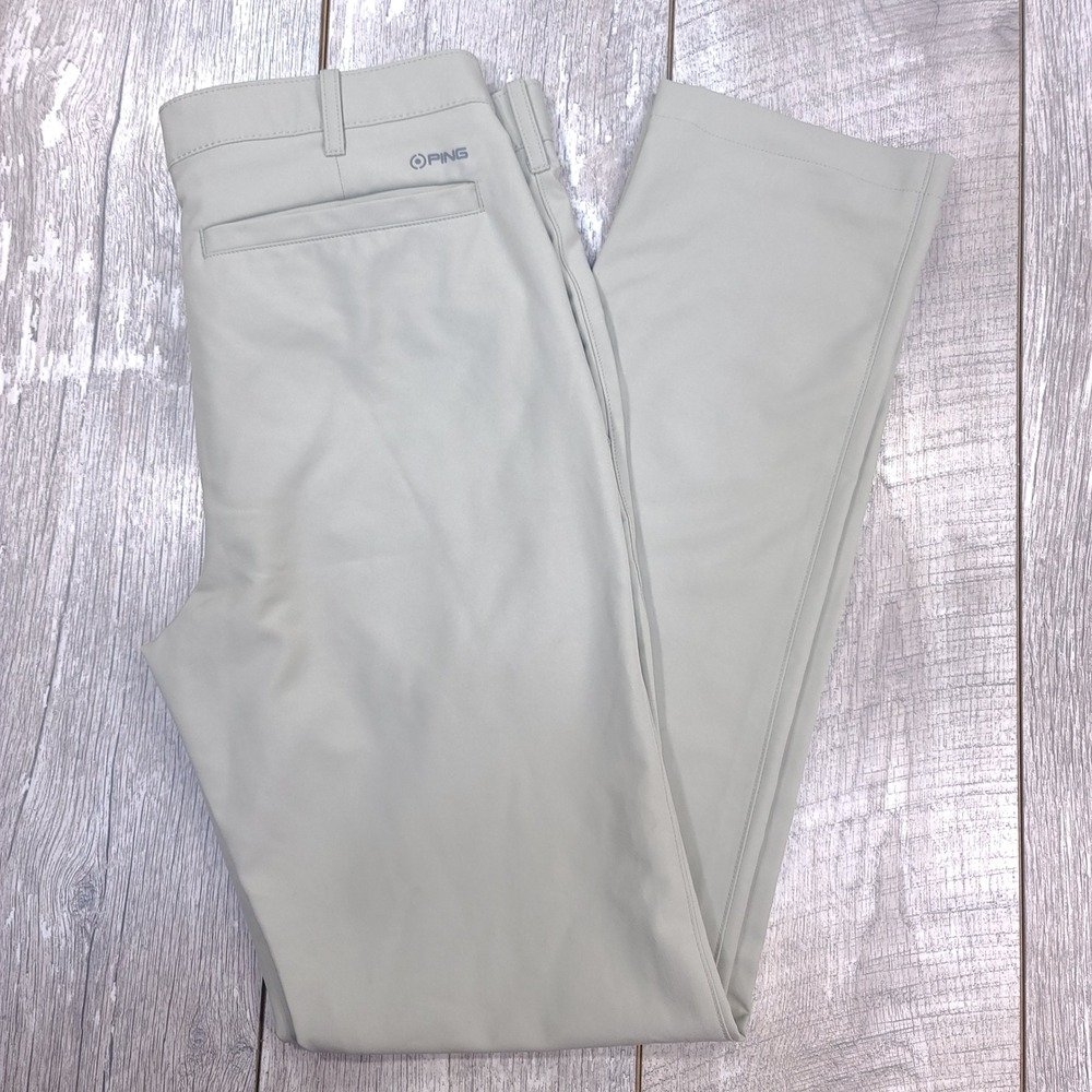 Ping Golf Pants Men Size 30x33 Gray Sensorcool Performance Chino Trousers